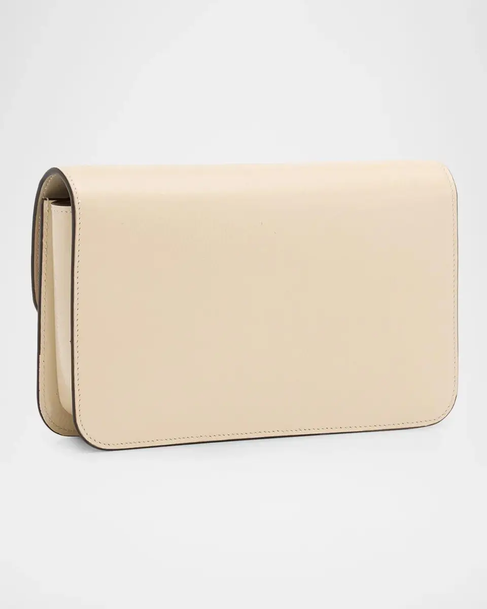 TOTEME T-Lock Grained Patent Leather Crossbody Bag | Thumbnail 3 TOTEME T-Lock Grained Patent Leather Crossbody Bag | Thumbnail 3