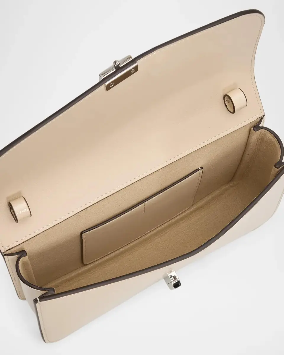 TOTEME T-Lock Grained Patent Leather Crossbody Bag | Thumbnail 4 TOTEME T-Lock Grained Patent Leather Crossbody Bag | Thumbnail 4