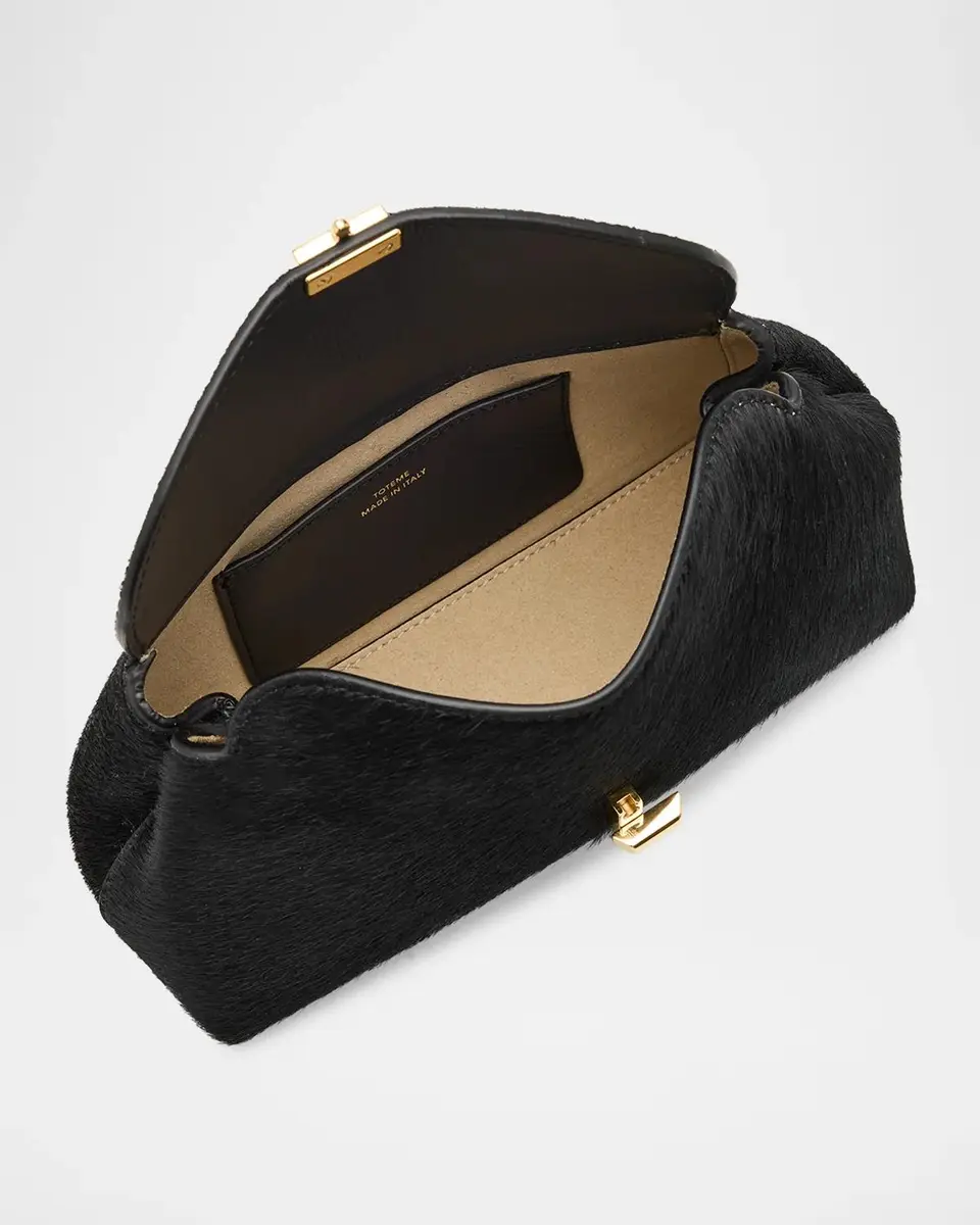 TOTEME Mini T-Lock Pony Hair Clutch | Thumbnail 4 TOTEME Mini T-Lock Pony Hair Clutch | Thumbnail 4