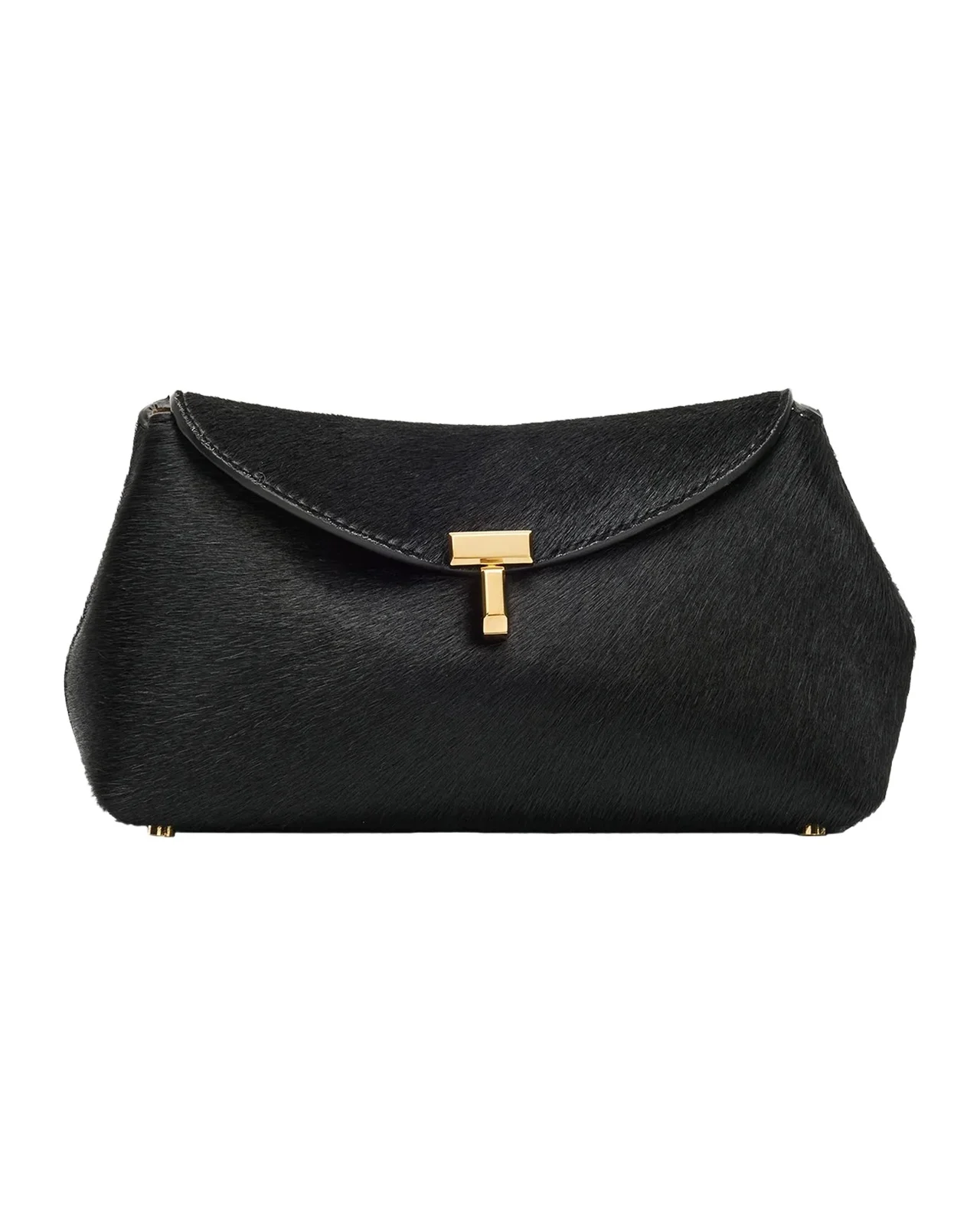 TOTEME Mini T-Lock Pony Hair Clutch