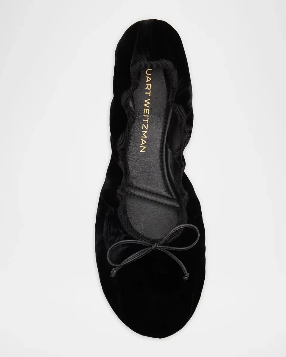 Stuart Weitzman Nia Velvet Ballerina Flats | Thumbnail 3 Stuart Weitzman Nia Velvet Ballerina Flats | Thumbnail 3