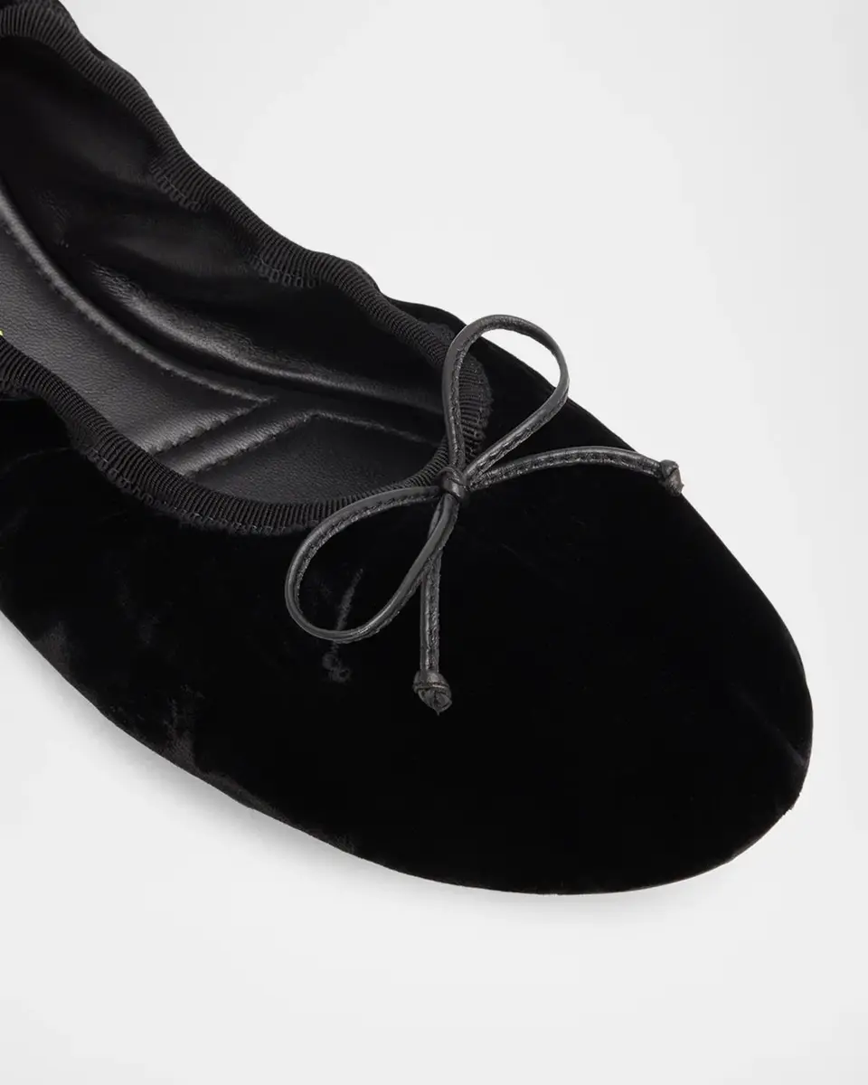 Stuart Weitzman Nia Velvet Ballerina Flats | Thumbnail 4 Stuart Weitzman Nia Velvet Ballerina Flats | Thumbnail 4