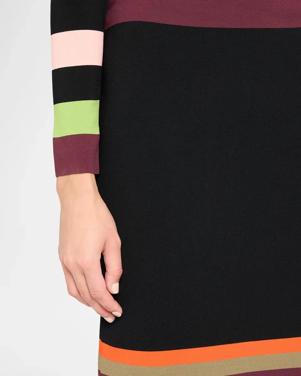 Christopher John Rogers Striped Knit Body-Con Midi Skirt | Thumbnail 5