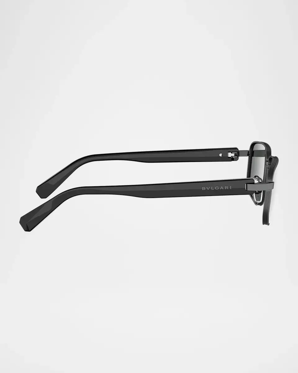 BVLGARI Men's 58MM Polarized Rectangular Sunglasses | Thumbnail 4 BVLGARI Men's 58MM Polarized Rectangular Sunglasses | Thumbnail 4