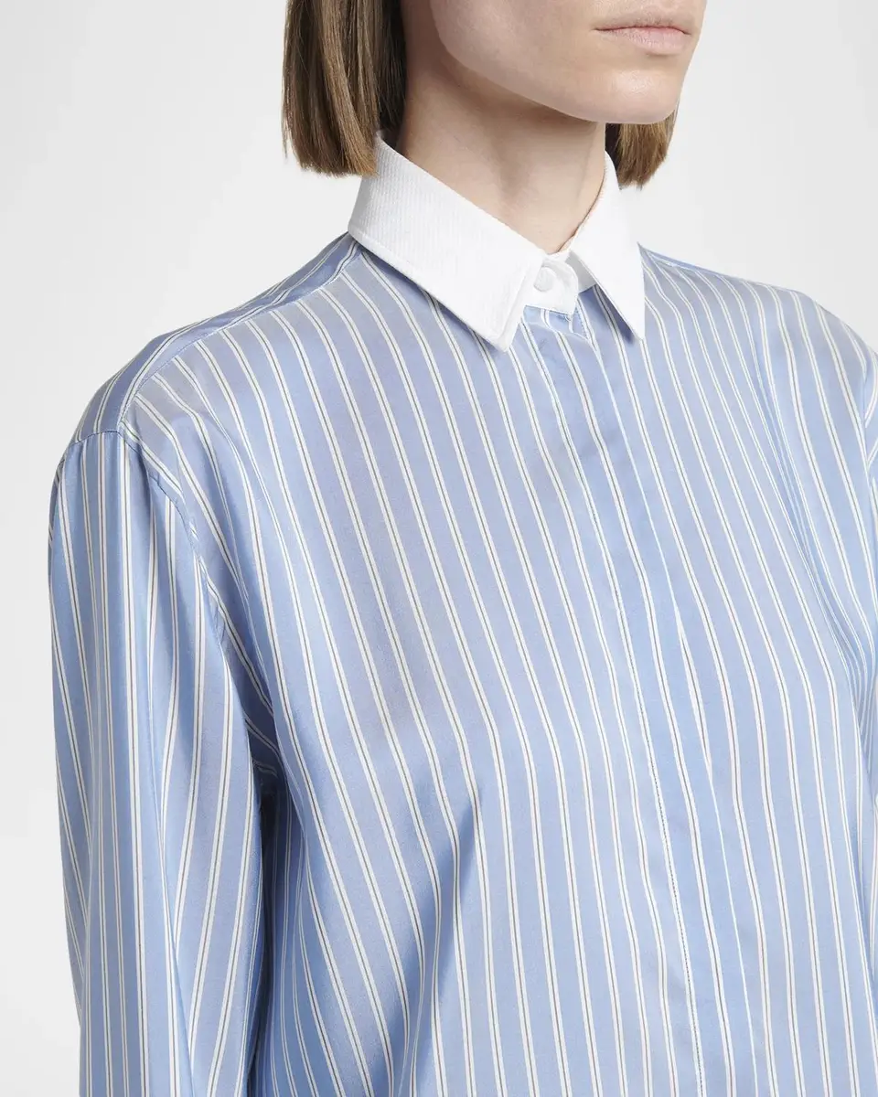 Tom Ford Striped Silk Button-Down Shirt | Thumbnail 5 Tom Ford Striped Silk Button-Down Shirt | Thumbnail 5