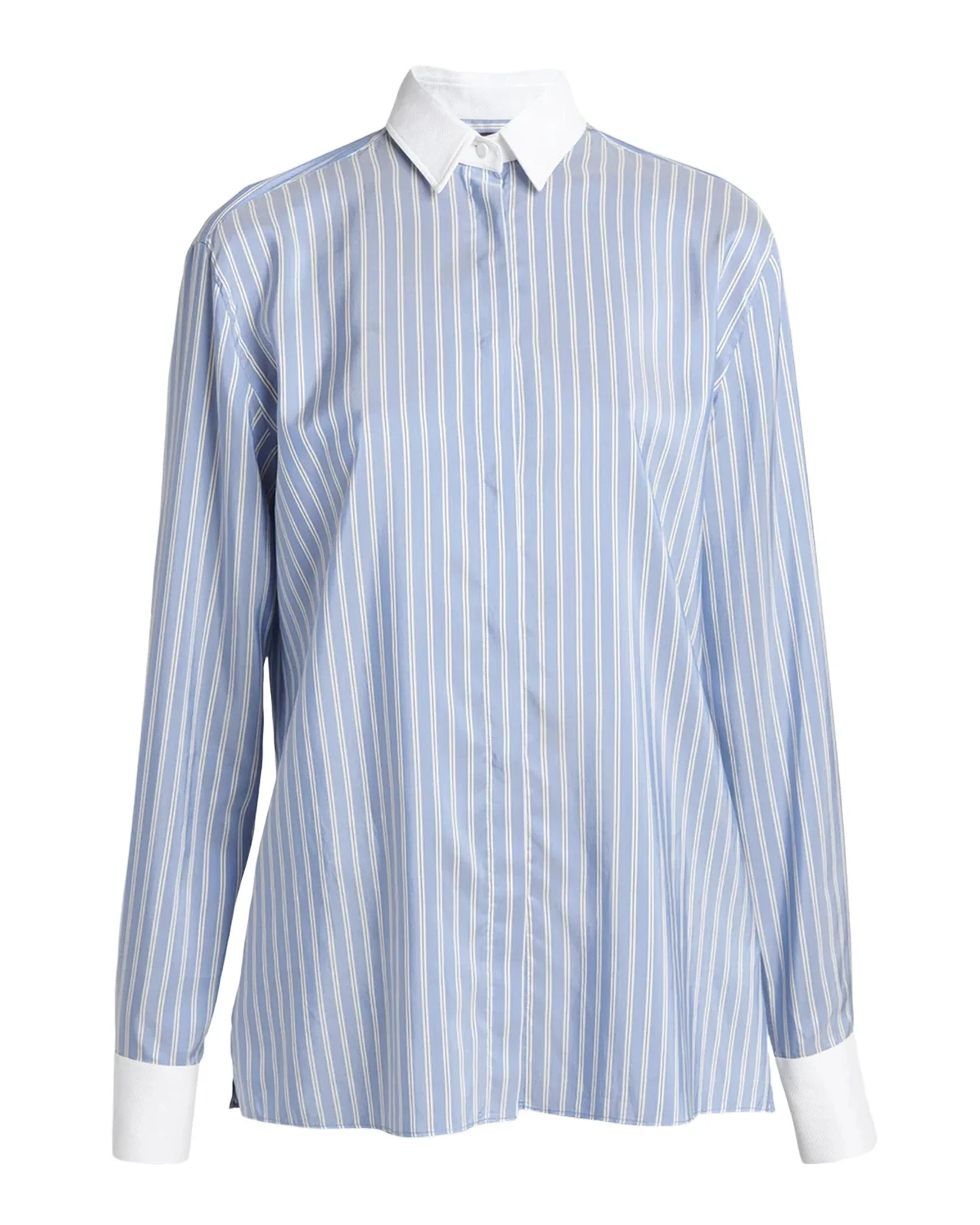 Striped Silk Button-Down Shirt Striped Silk Button-Down Shirt