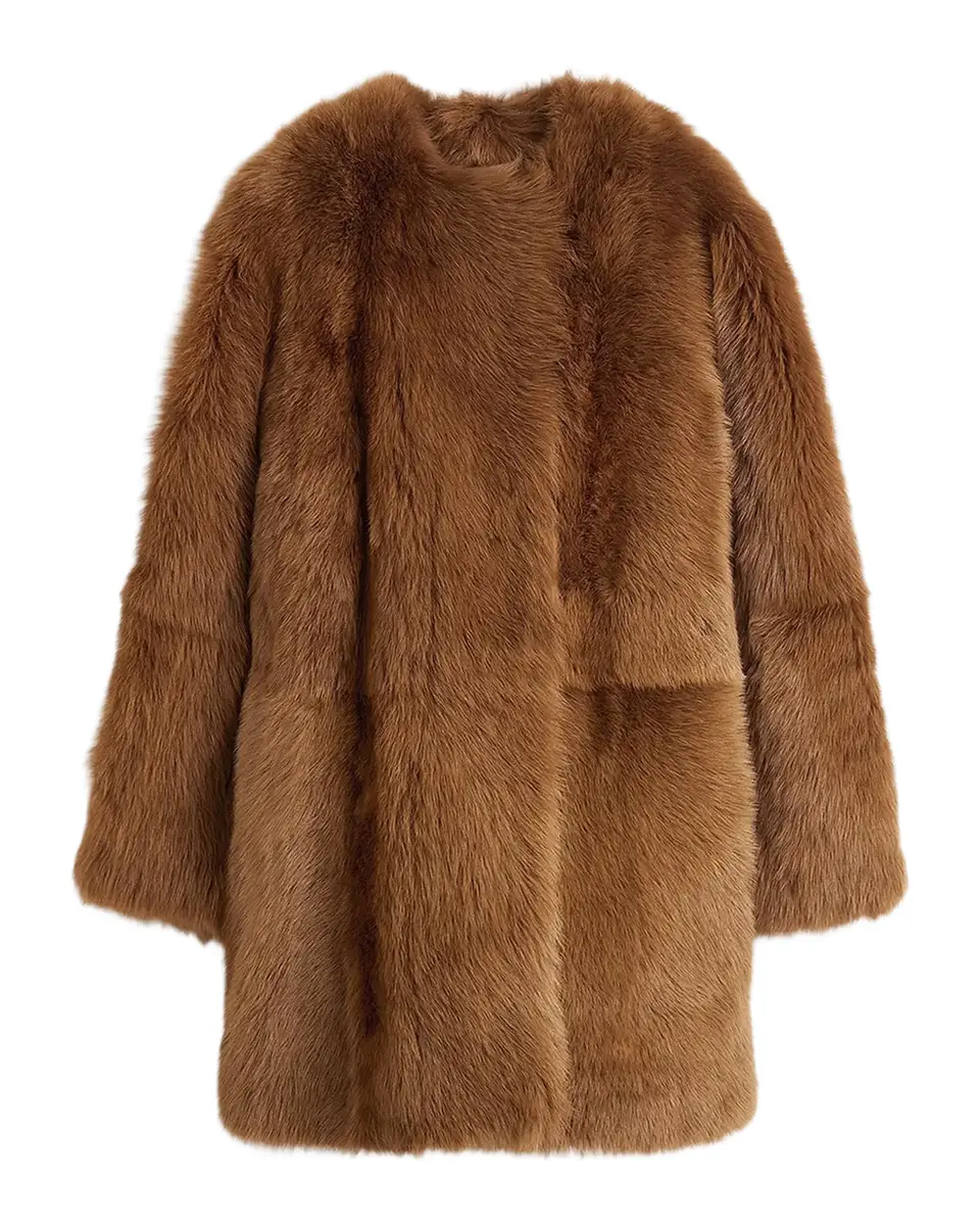 TOTEME Silky Lamb Shearling Short Coat | Thumbnail 2 TOTEME Silky Lamb Shearling Short Coat | Thumbnail 2