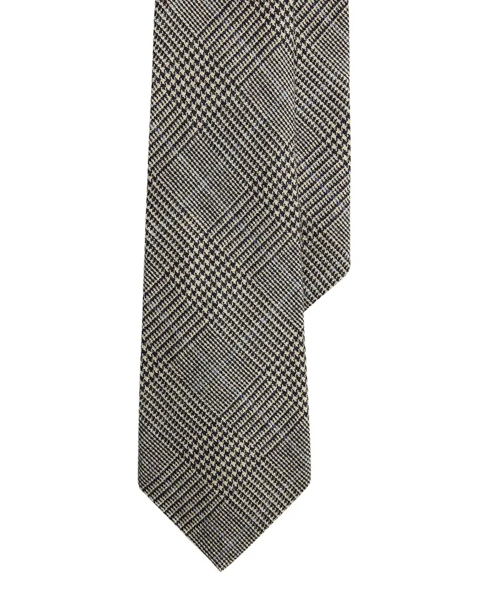 Ralph Lauren Purple Label Men's Glen Plaid Wool-Silk-Cashmere Tie | Thumbnail 3 Ralph Lauren Purple Label Men's Glen Plaid Wool-Silk-Cashmere Tie | Thumbnail 3