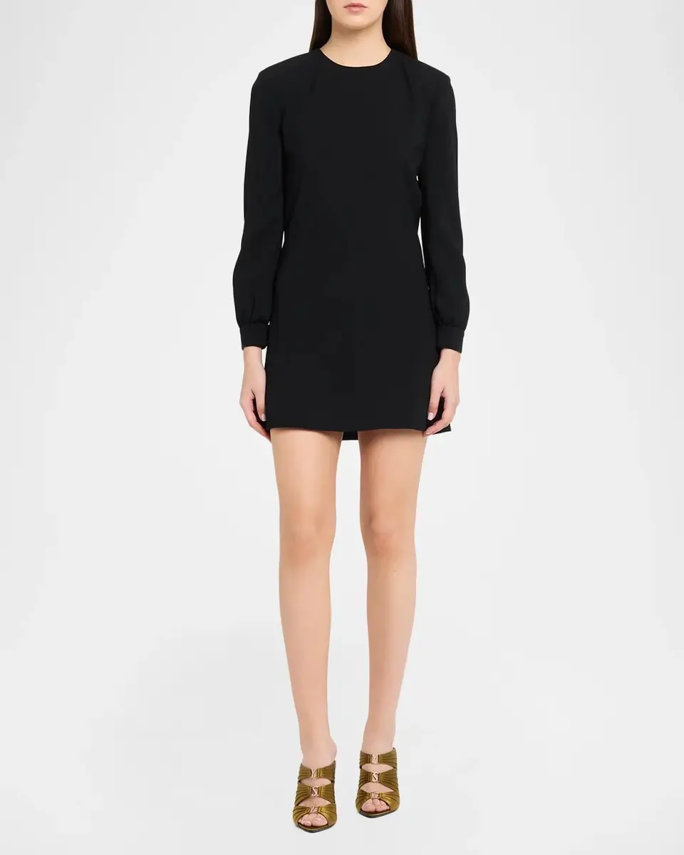 Saint Laurent 110mm Emilie Satin Embellished YSL Mules | Thumbnail 3
