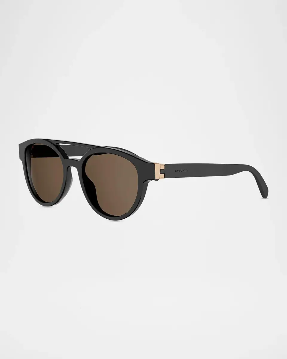 BVLGARI Men's 54MM Aviator Sunglasses | Thumbnail 3
