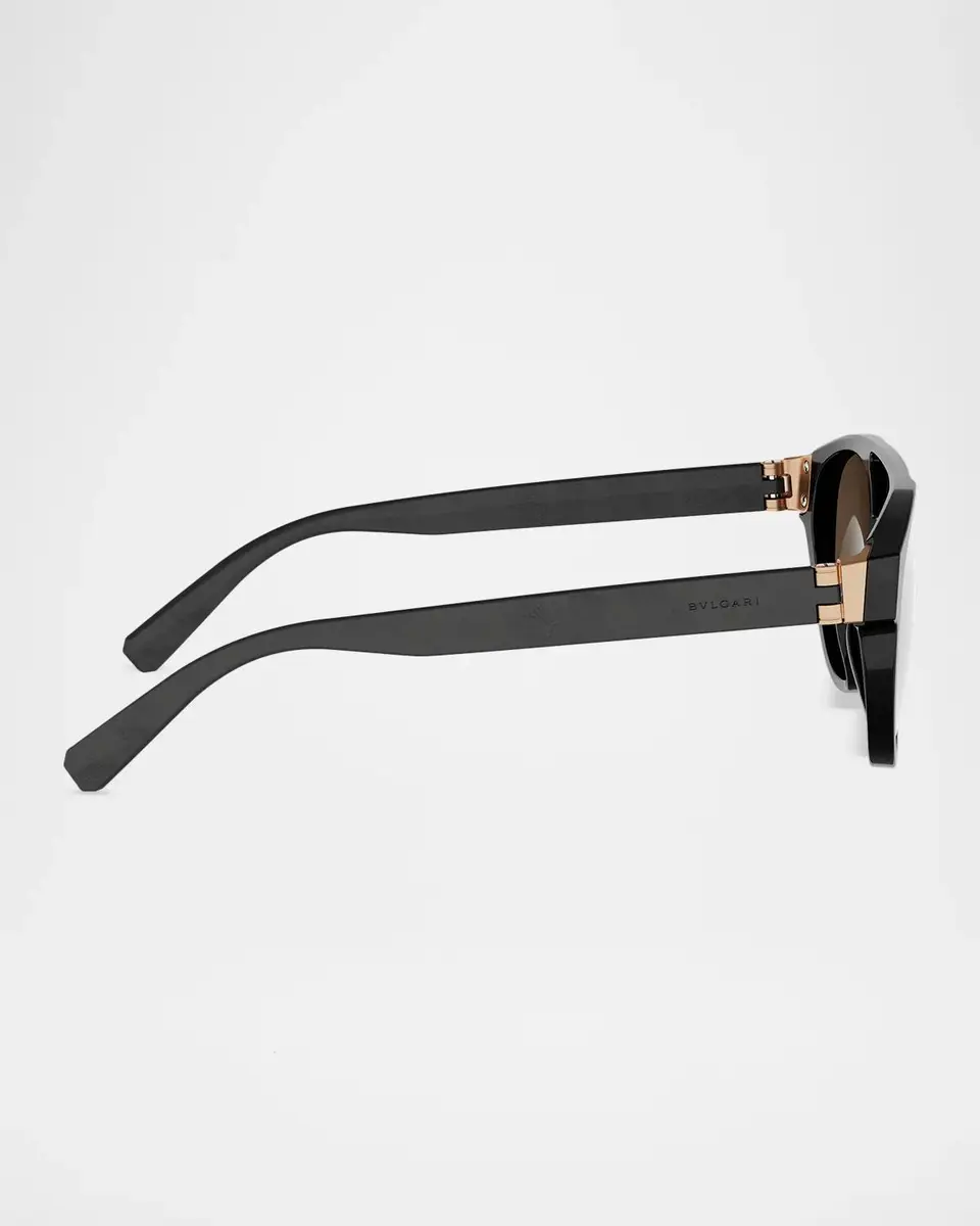 BVLGARI Men's 54MM Aviator Sunglasses | Thumbnail 4