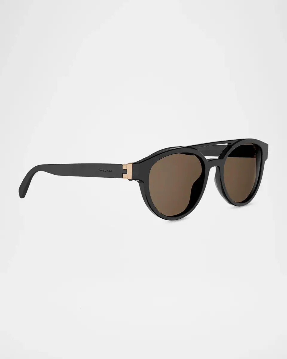 BVLGARI Men's 54MM Aviator Sunglasses | Thumbnail 8