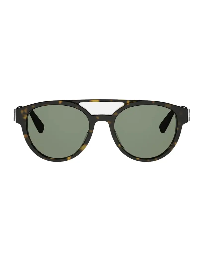 BVLGARI Men's Aluminum 54MM Round Sunglasses