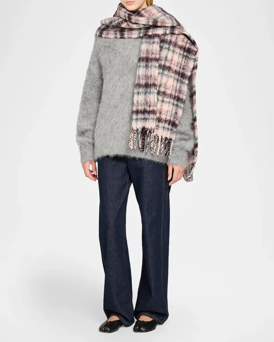 rag & bone Tyler Brushed Knit Plaid Scarf | Thumbnail 2 rag & bone Tyler Brushed Knit Plaid Scarf | Thumbnail 2