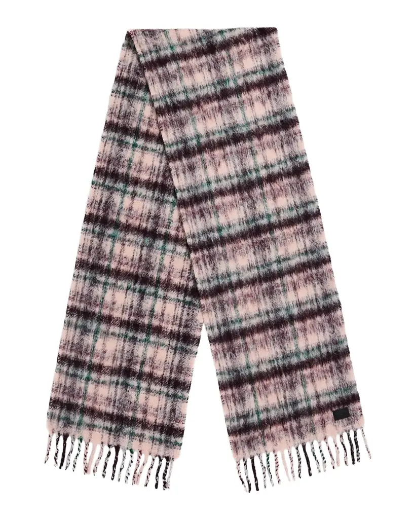 rag & bone Tyler Brushed Knit Plaid Scarf