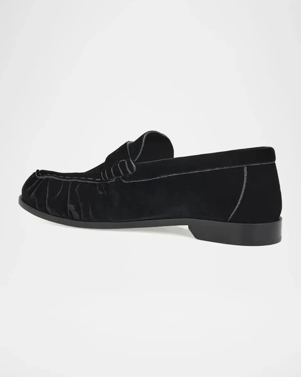 Saint Laurent Le Loafers in Velvet | Thumbnail 4 Saint Laurent Le Loafers in Velvet | Thumbnail 4