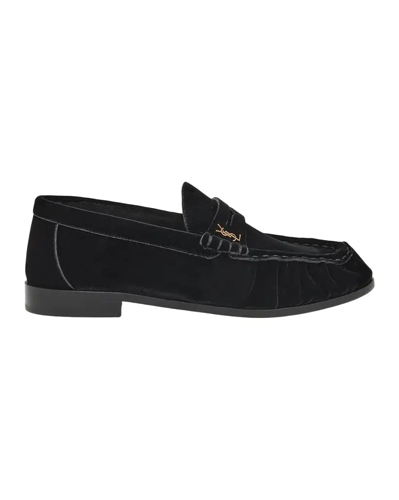 Saint Laurent Le Loafers in Velvet