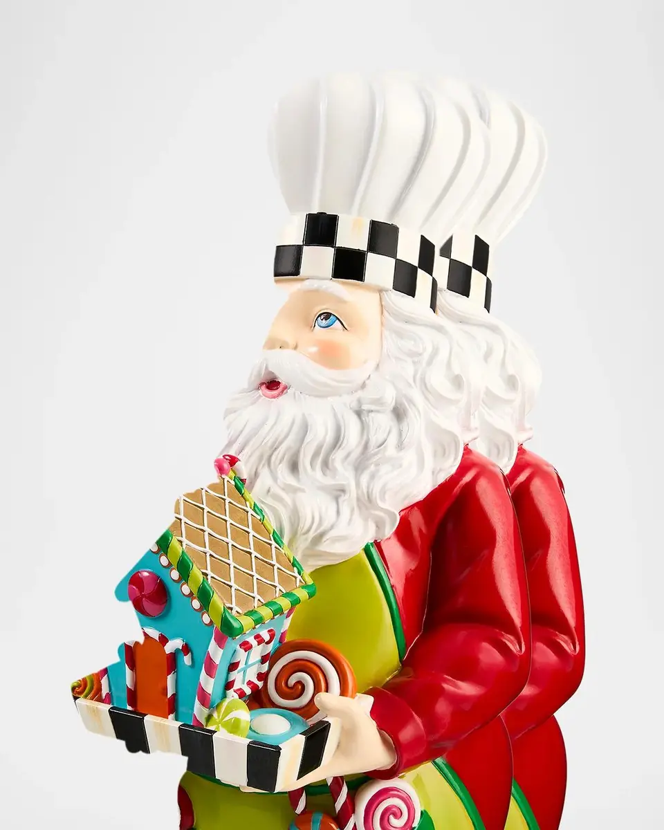 MacKenzie-Childs Confetti Chef Santa Resin Figurine | Thumbnail 3 MacKenzie-Childs Confetti Chef Santa Resin Figurine | Thumbnail 3