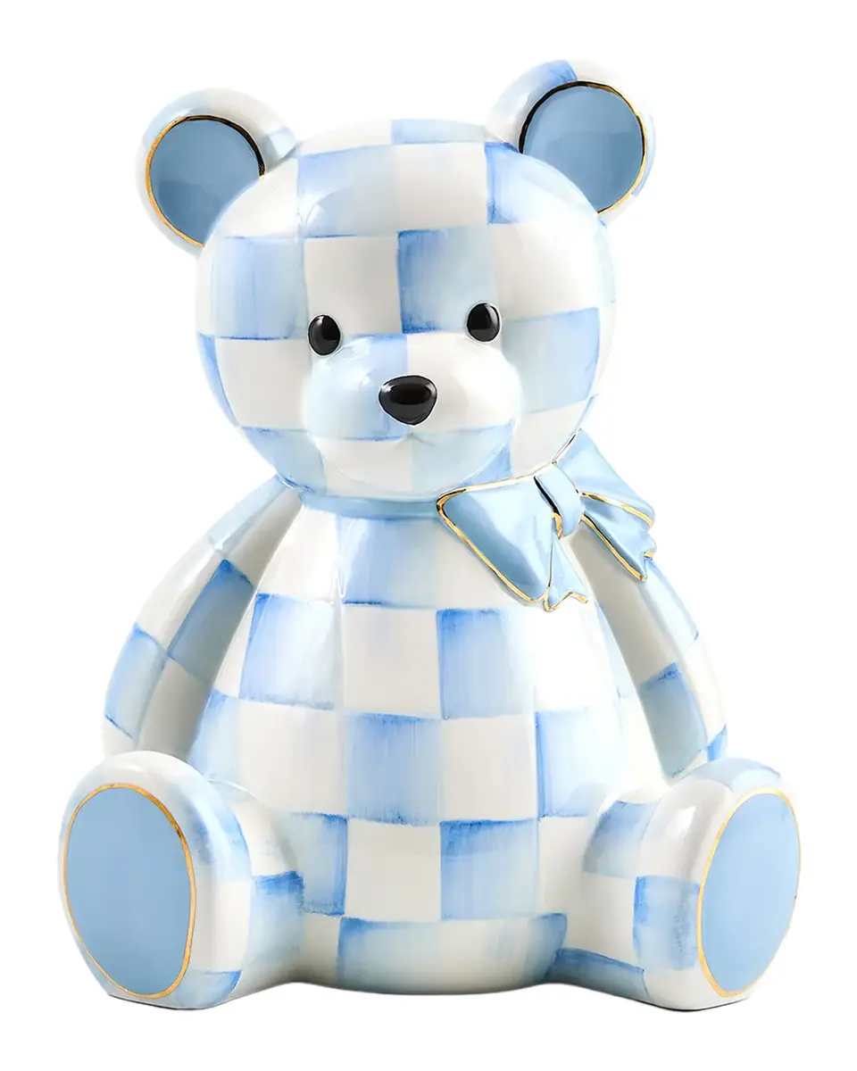 MacKenzie-Childs Sky Bear Ceramic Coin Bank | Thumbnail 2 MacKenzie-Childs Sky Bear Ceramic Coin Bank | Thumbnail 2