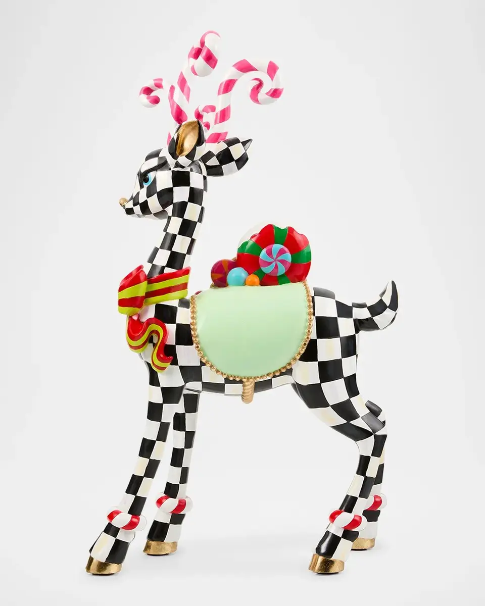 MacKenzie-Childs Check Small Deer Figurine | Thumbnail 2