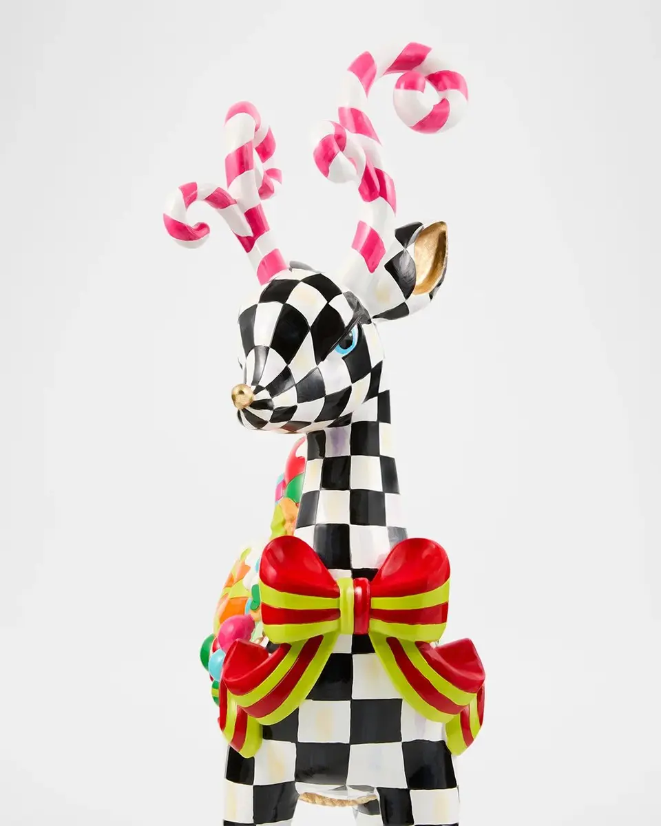 MacKenzie-Childs Check Small Deer Figurine | Thumbnail 3