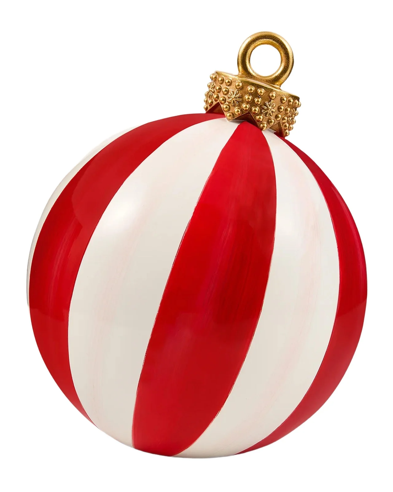 MacKenzie-Childs Red Stripe Medium Tabletop Ornament