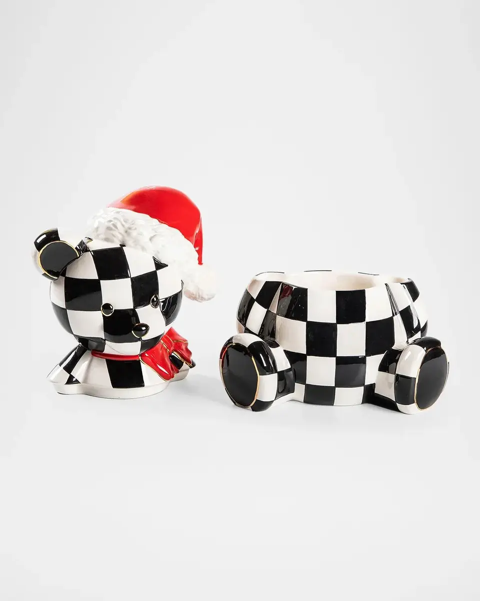 MacKenzie-Childs Courtly Santa Bear Cookie Jar | Thumbnail 2 MacKenzie-Childs Courtly Santa Bear Cookie Jar | Thumbnail 2