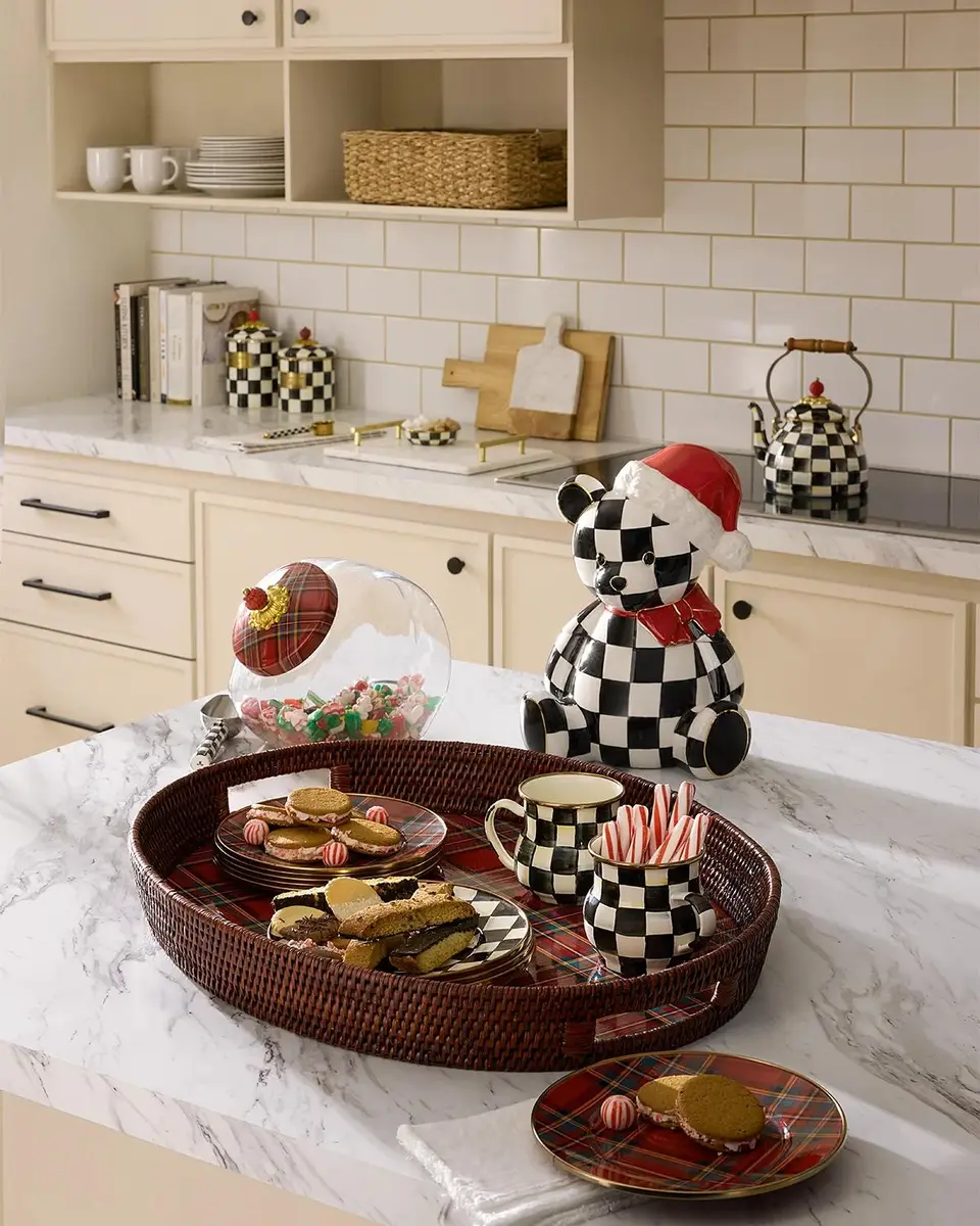 MacKenzie-Childs Courtly Santa Bear Cookie Jar | Thumbnail 3 MacKenzie-Childs Courtly Santa Bear Cookie Jar | Thumbnail 3
