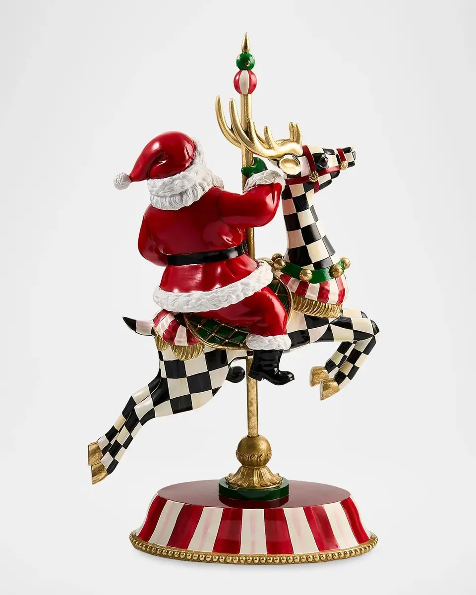 MacKenzie-Childs Carousel Santa Figurine | Thumbnail 2 MacKenzie-Childs Carousel Santa Figurine | Thumbnail 2
