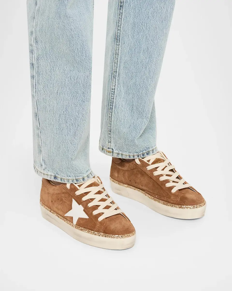 Golden Goose Hi-Star Suede Low-Top Sneakers | Thumbnail 2 Golden Goose Hi-Star Suede Low-Top Sneakers | Thumbnail 2