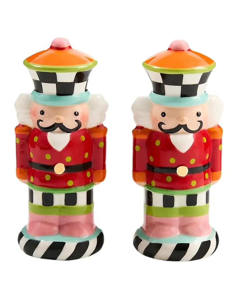 MacKenzie-Childs Confetti Nutcracker Salt & Pepper Shakers