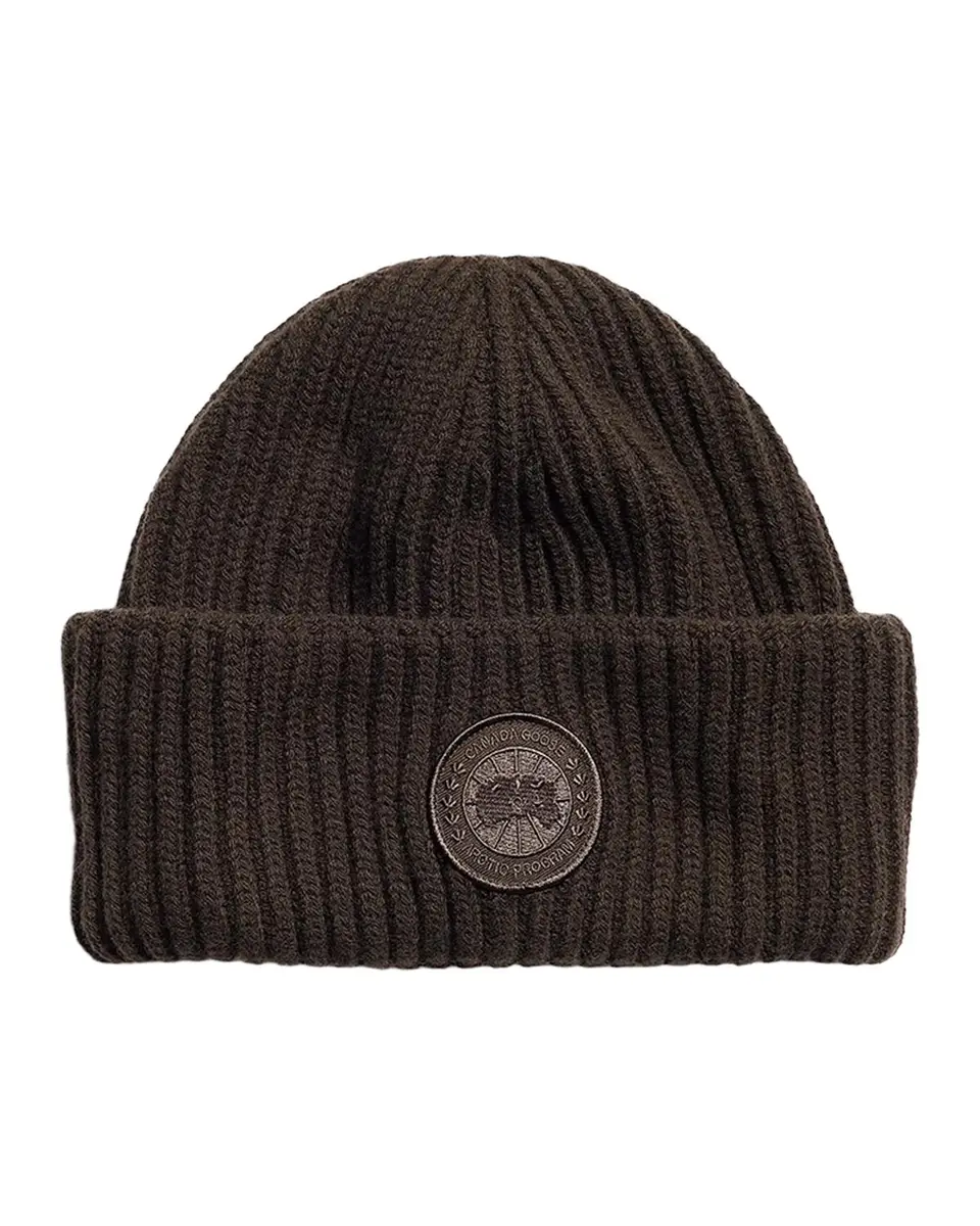 Canada Goose Men's Tonal Disc Wool-Cashmere Beanie | Thumbnail 3