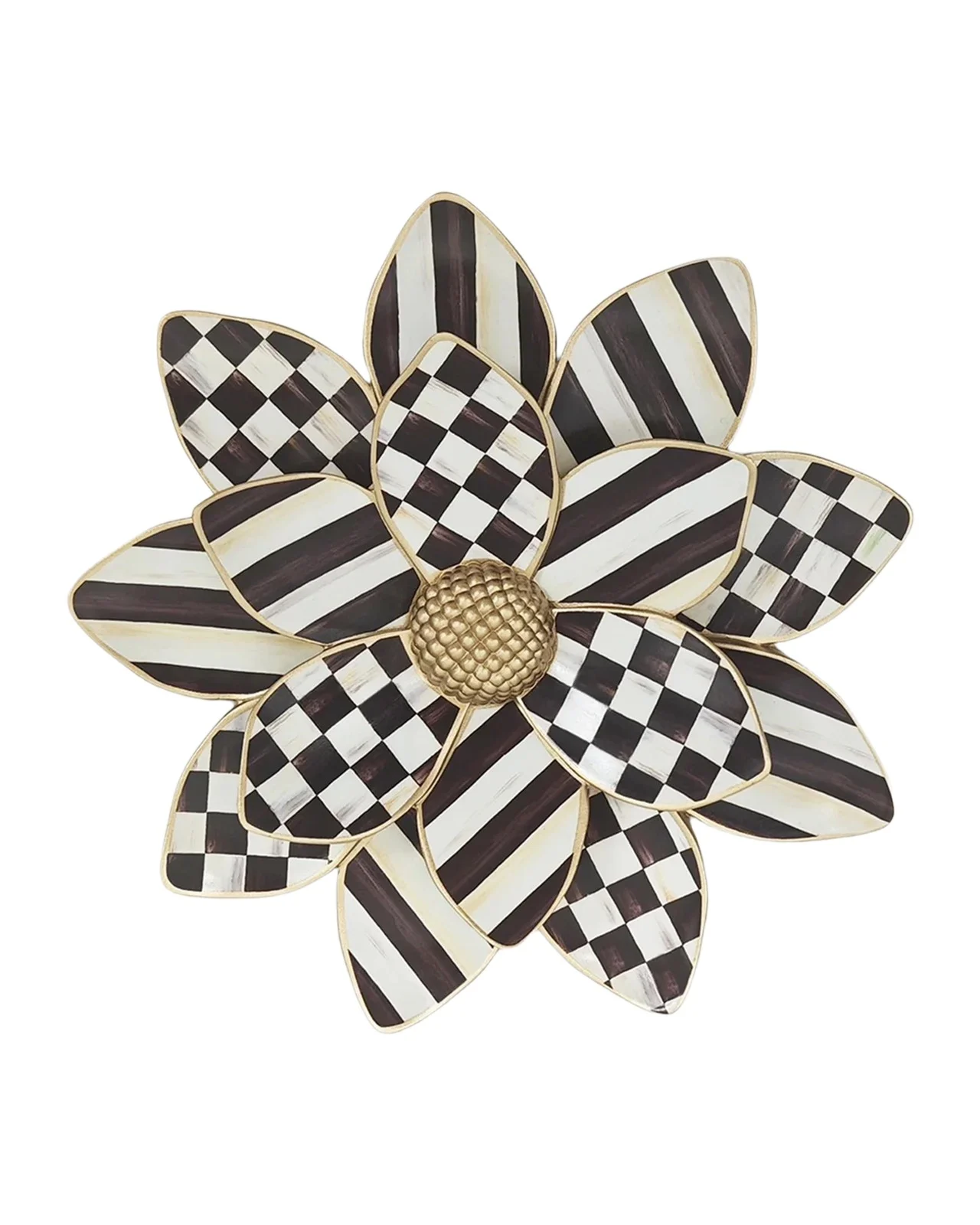 MacKenzie-Childs Checkered Floral Wall Art