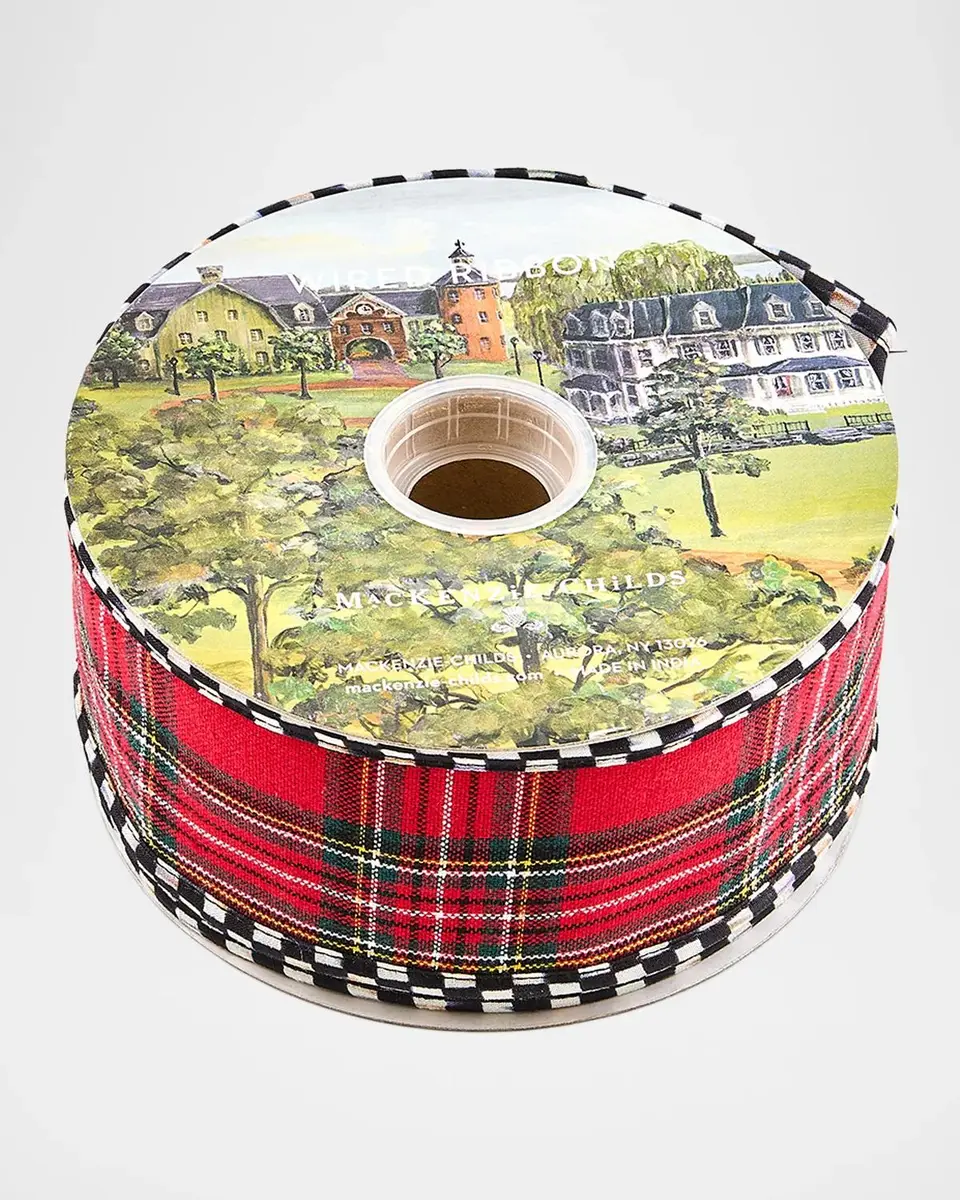 MacKenzie-Childs Courtly Tartan Ribbon | Thumbnail 2