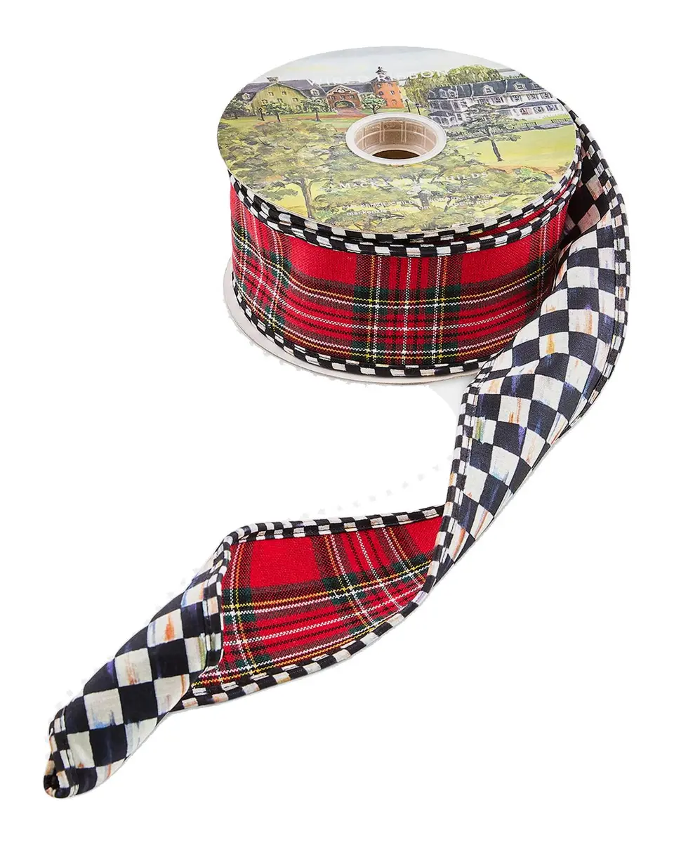 MacKenzie-Childs Courtly Tartan Ribbon | Thumbnail 3