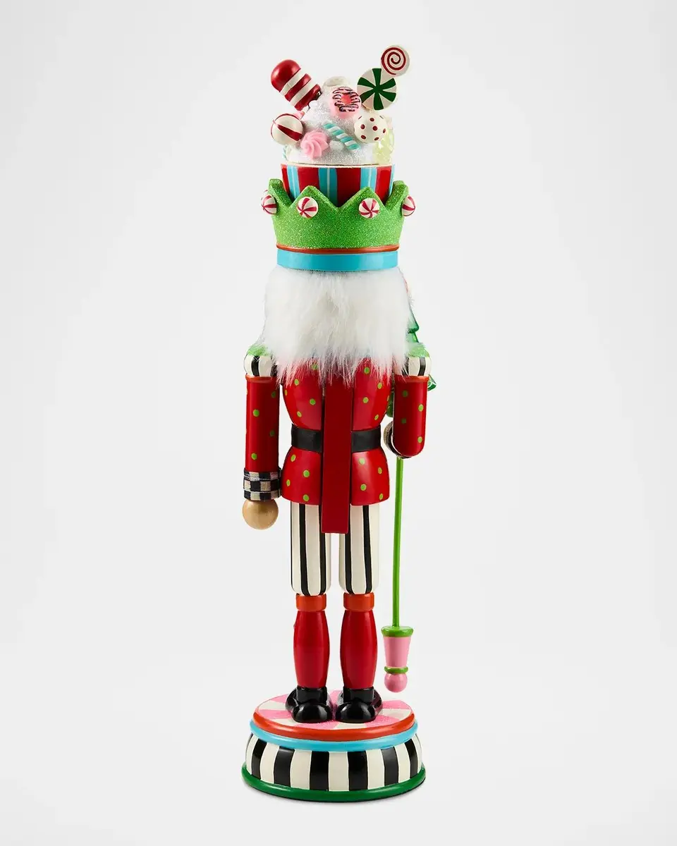 MacKenzie-Childs Confetti Christmas Wood Nutcracker | Thumbnail 2 MacKenzie-Childs Confetti Christmas Wood Nutcracker | Thumbnail 2