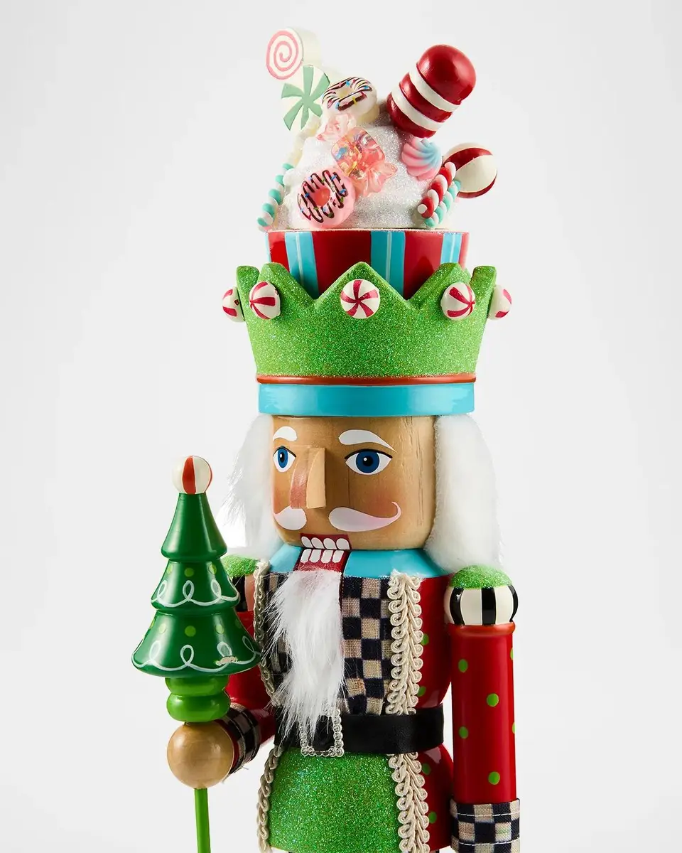 MacKenzie-Childs Confetti Christmas Wood Nutcracker | Thumbnail 3 MacKenzie-Childs Confetti Christmas Wood Nutcracker | Thumbnail 3