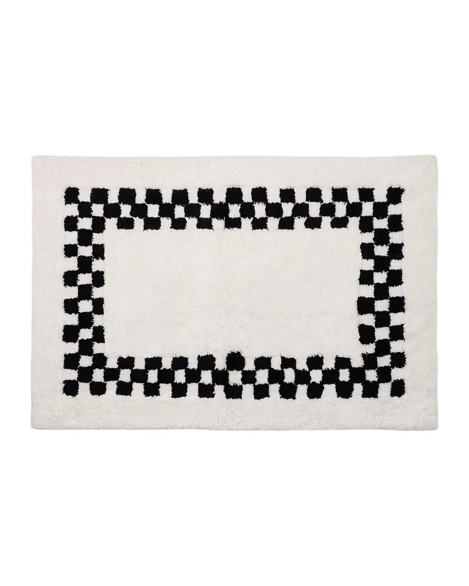MacKenzie-Childs Black Check Cotton Rug | Thumbnail 3 MacKenzie-Childs Black Check Cotton Rug | Thumbnail 3