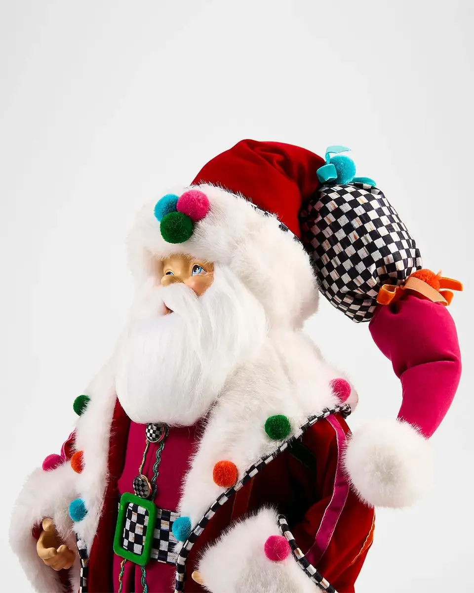 MacKenzie-Childs Confetti Santa Figurine | Thumbnail 3 MacKenzie-Childs Confetti Santa Figurine | Thumbnail 3