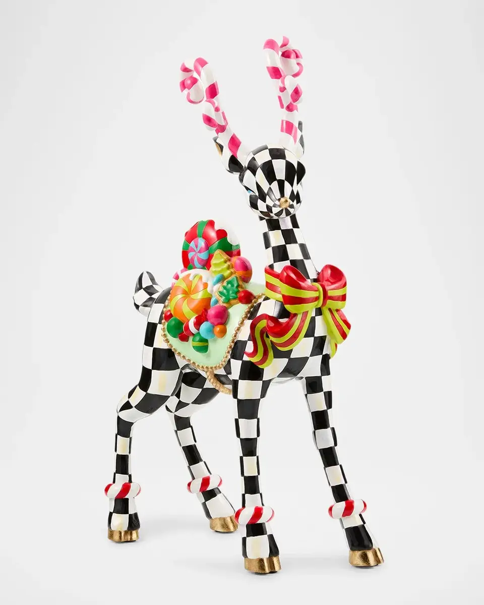 MacKenzie-Childs Confetti Christmas Deer Figurine | Thumbnail 4 MacKenzie-Childs Confetti Christmas Deer Figurine | Thumbnail 4
