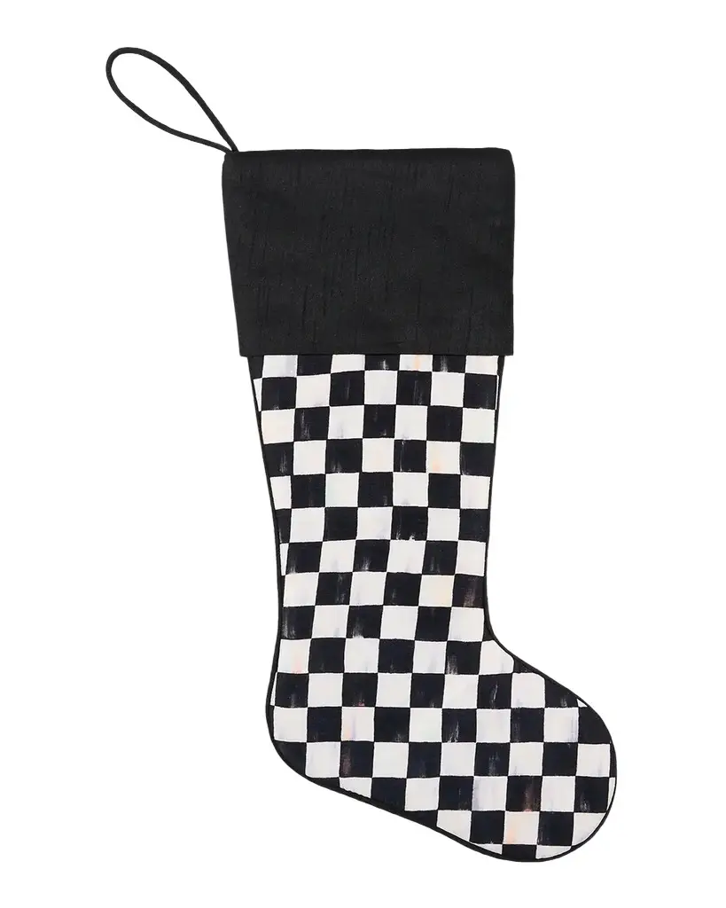 MacKenzie-Childs Courtly Check Stocking