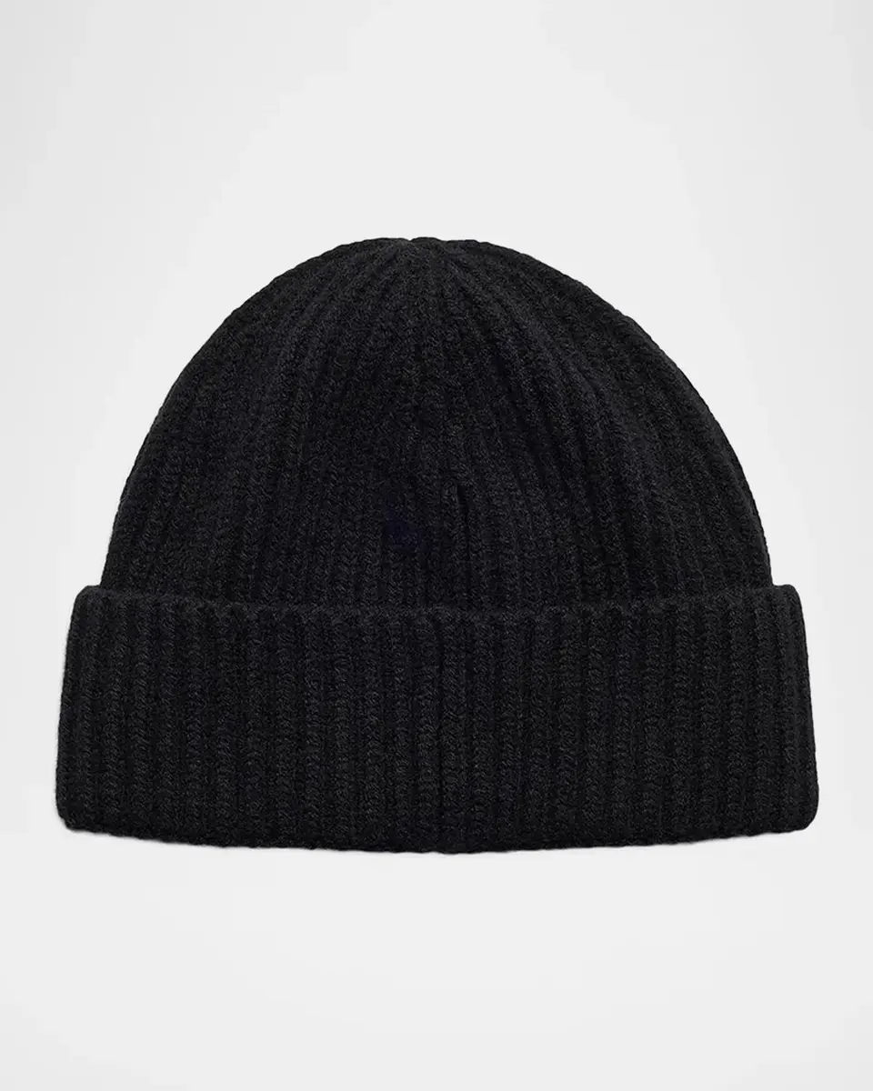 Canada Goose Men's Logo Merino-Wool & Cashmere Beanie | Thumbnail 2