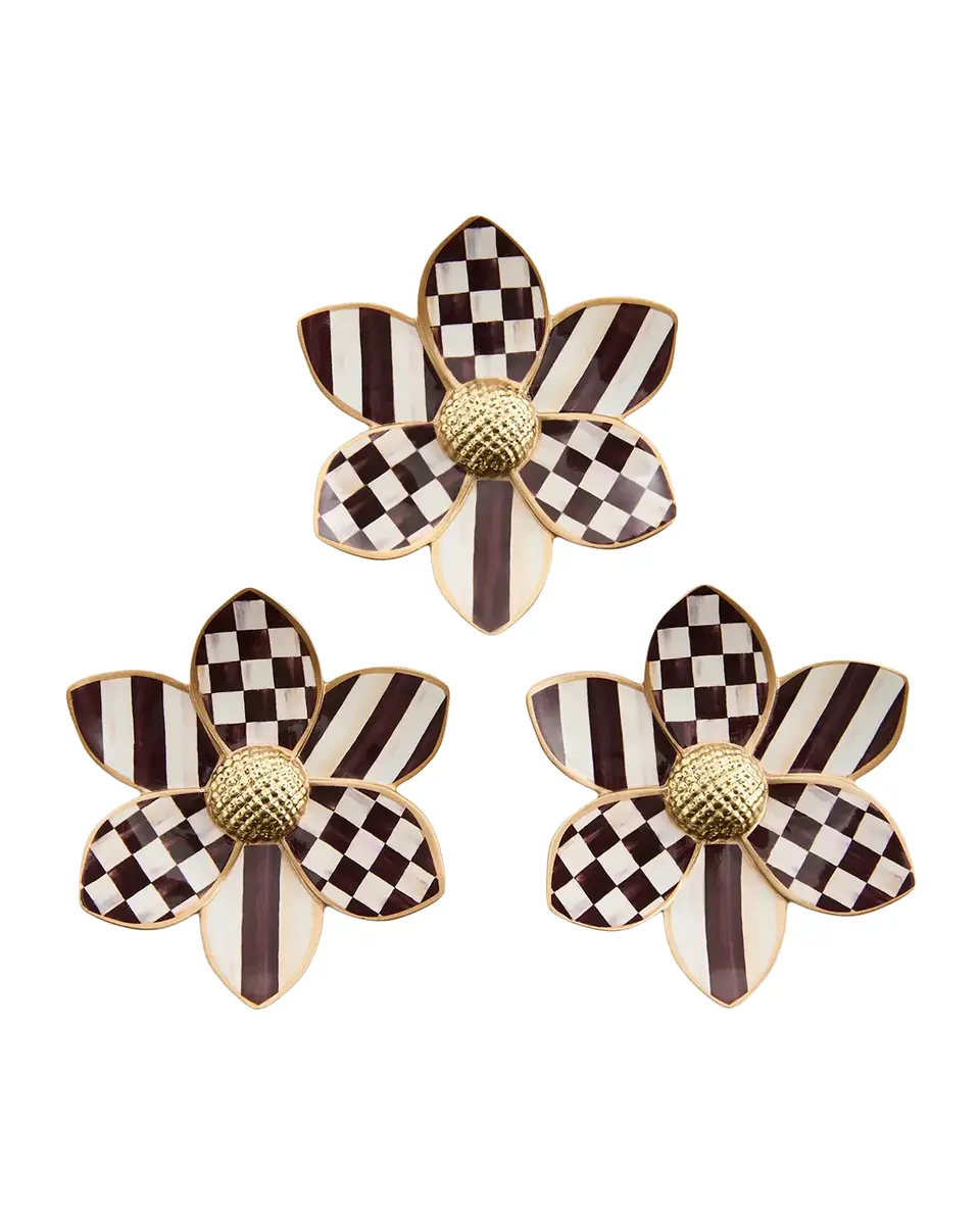 MacKenzie-Childs 3-Piece Courtly Floral Wall Accents | Thumbnail 2 MacKenzie-Childs 3-Piece Courtly Floral Wall Accents | Thumbnail 2