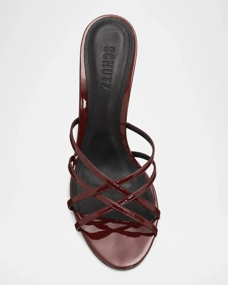 Schutz Marion 100MM Slip-On Patent Leather Sandals | Thumbnail 6 Schutz Marion 100MM Slip-On Patent Leather Sandals | Thumbnail 6