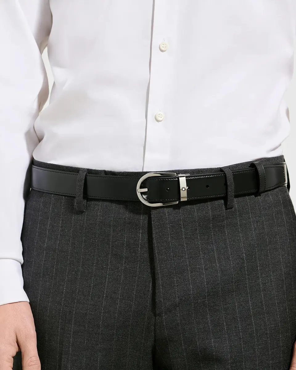 Montblanc Men's Reversible Leather Belt | Thumbnail 2 Montblanc Men's Reversible Leather Belt | Thumbnail 2