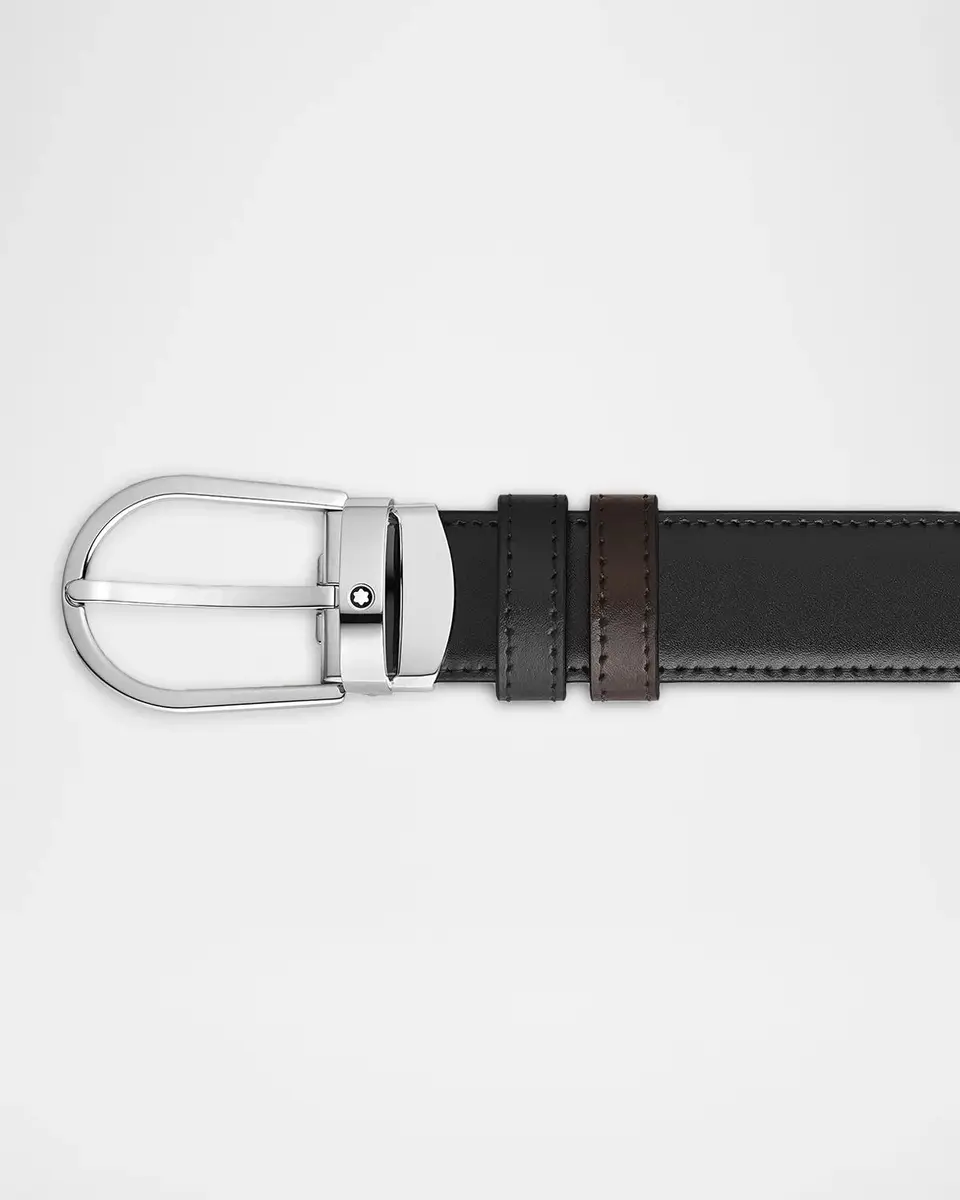 Montblanc Men's Reversible Leather Belt | Thumbnail 3 Montblanc Men's Reversible Leather Belt | Thumbnail 3