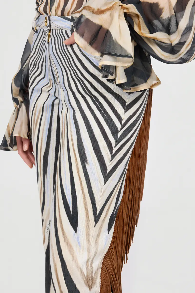 Roberto Cavalli Zebra Print Flared Jeans | Thumbnail 4 Roberto Cavalli Zebra Print Flared Jeans | Thumbnail 4