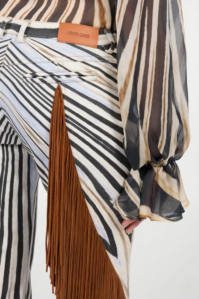 Roberto Cavalli Zebra Print Flared Jeans | Thumbnail 5 Roberto Cavalli Zebra Print Flared Jeans | Thumbnail 5