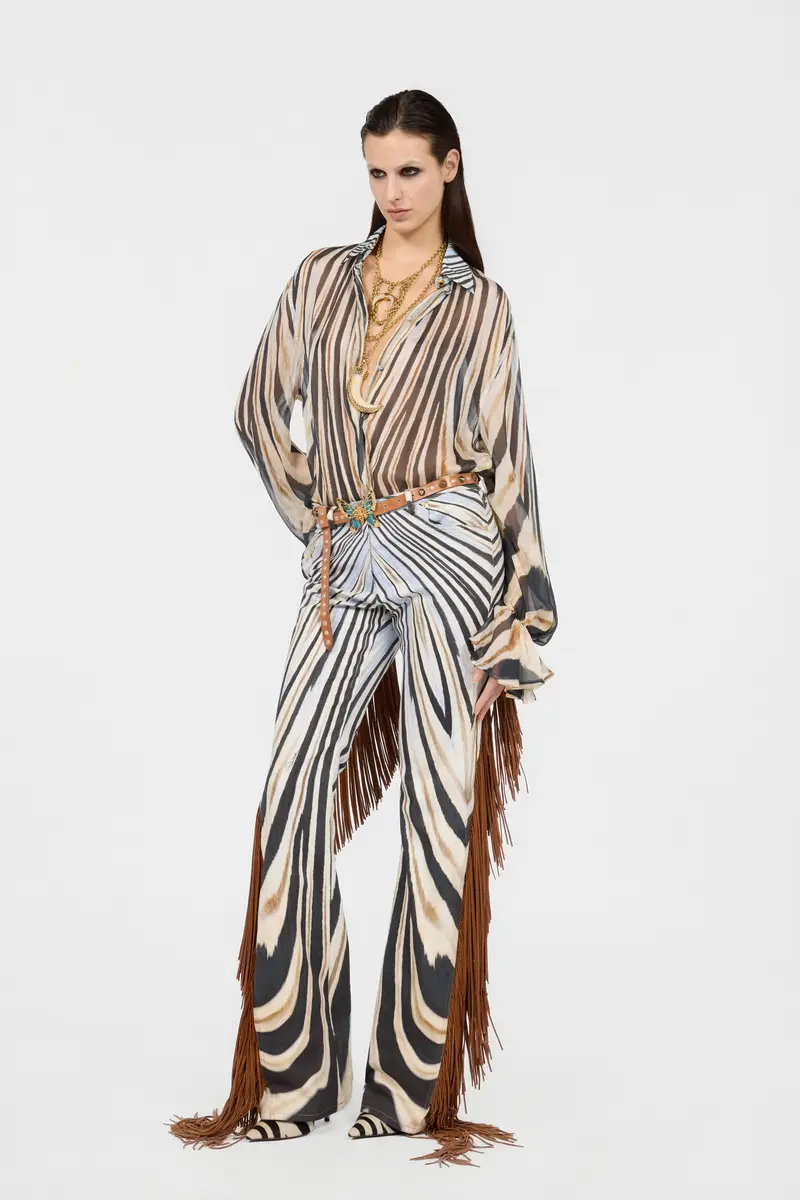 Roberto Cavalli Zebra Print Flared Jeans | Thumbnail 6 Roberto Cavalli Zebra Print Flared Jeans | Thumbnail 6
