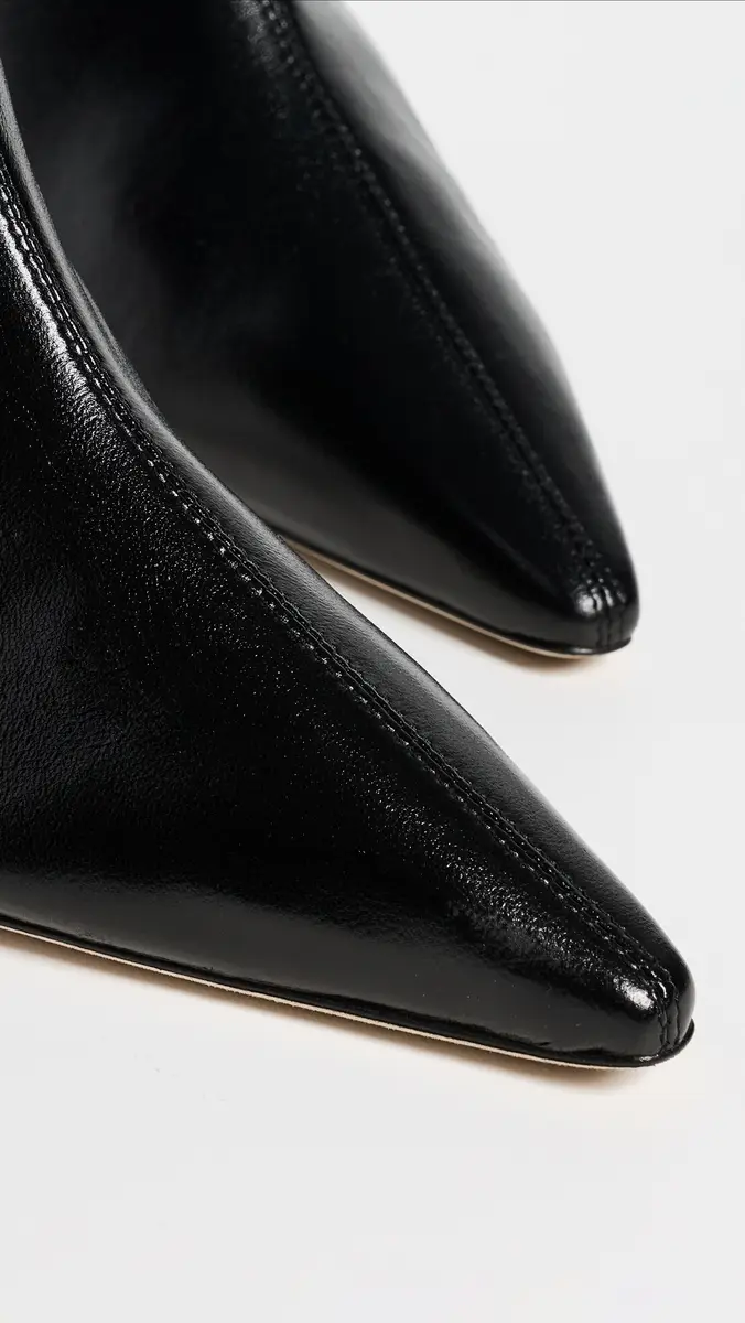 Cinq à Sept Alex Scrunched Shiny Leather Ankle Booties | Thumbnail 6 Cinq à Sept Alex Scrunched Shiny Leather Ankle Booties | Thumbnail 6